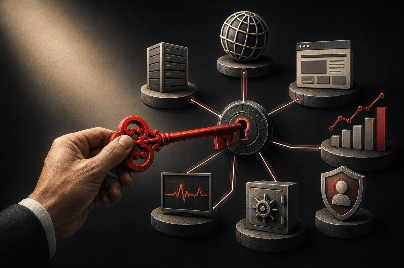 Business ownership of domain, hosting and website accounts